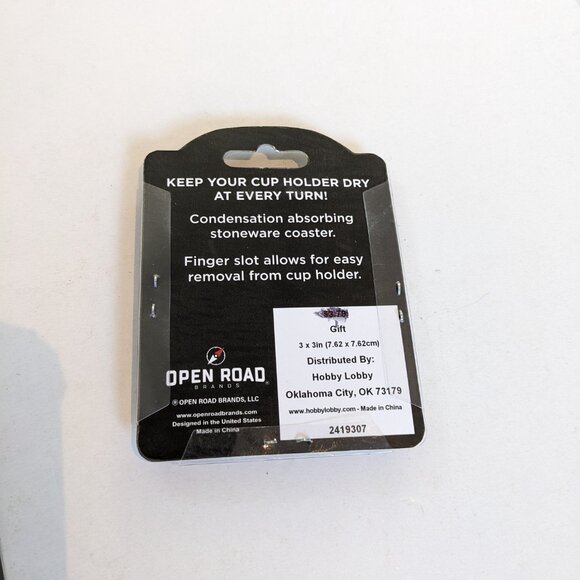 Open Road NWT Football Ceramic Car Coaster - Picture 2 of 2